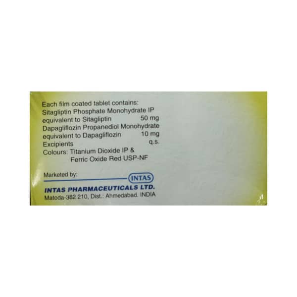 Sitara D 50/10mg Strip Of 10 Tablets