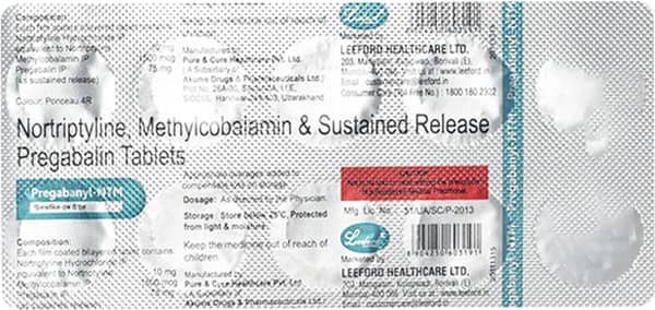 Pregabanyl Ntm Strip Of 10 Tablets