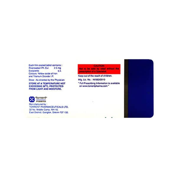 Rovor 2.5Mg Strip Of 10 Tablets