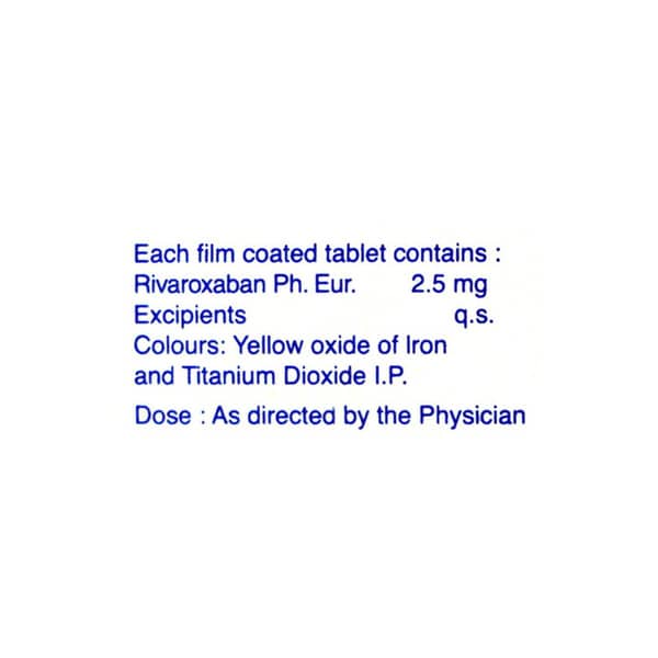 Rovor 2.5Mg Strip Of 10 Tablets