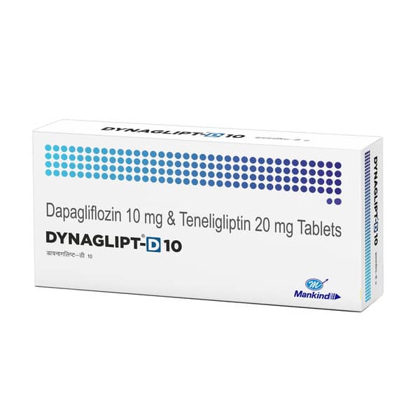 Dynaglipt D 10Mg Strip Of 10 Tablets
