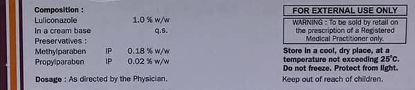 Lzhh Xl 1% Tube Of 50gm Cream