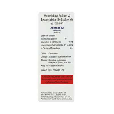 Allerone M Bottle Of 60ml Syrup