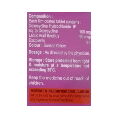 Doxycept 100mg Strip Of 8 Tablets