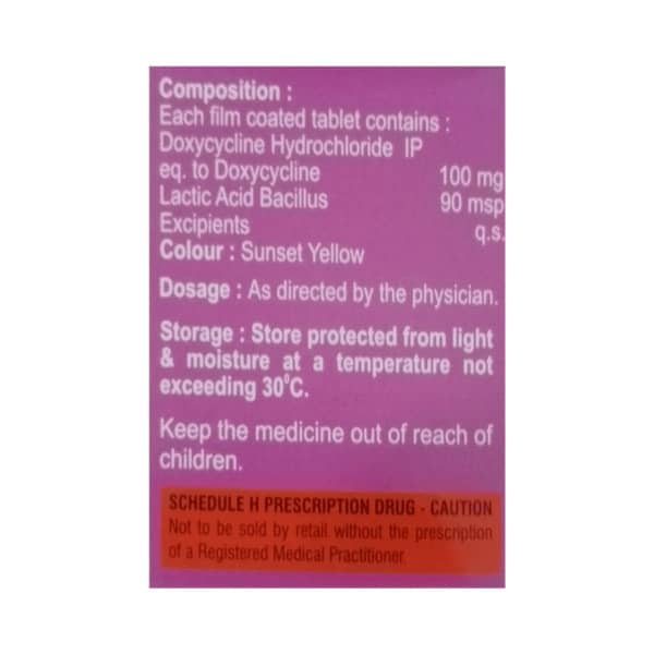Doxycept 100mg Strip Of 8 Tablets