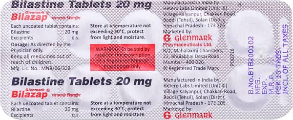 Bilazap 20mg Strip Of 10 Tablets