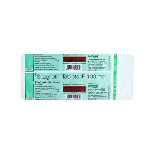 Sitaford 100mg Strip Of 10 Tablets