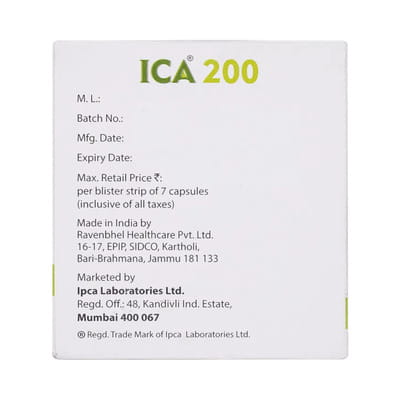 Ica 200mg Strip Of 7 Capsules
