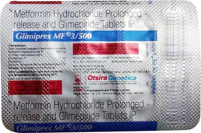 Glimiprex Mf 3/500mg Strip Of 10 Tablets