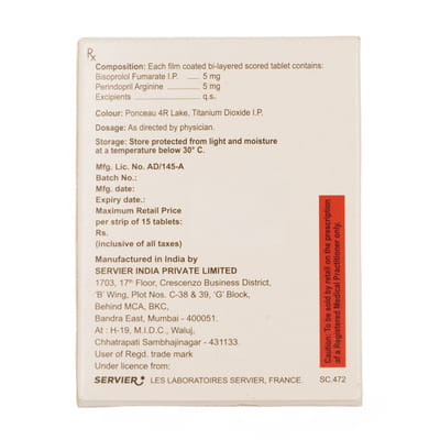 Cosyrel 5/5mg Strip Of 15 Tablets