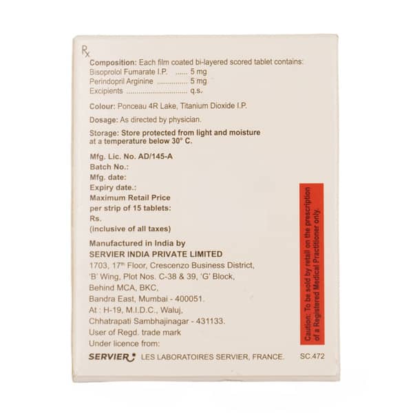 Cosyrel 5/5mg Strip Of 15 Tablets