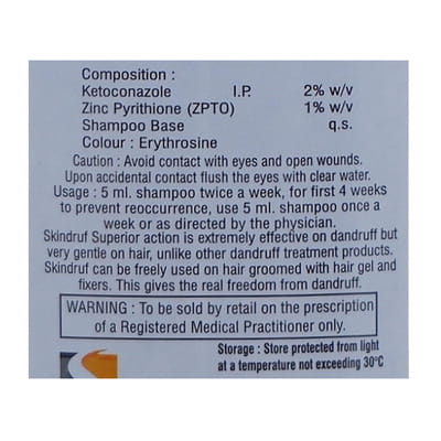 Skindruf Bottle Of 100ml Shampoo