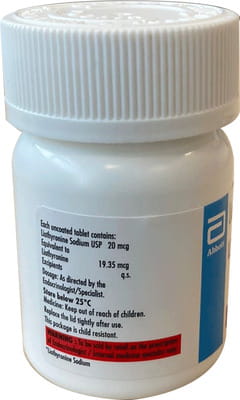 Linorma T3 20mcg Bottle Of 100 Tablets