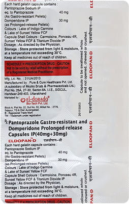 Eldopan D Strip Of 10 Capsules