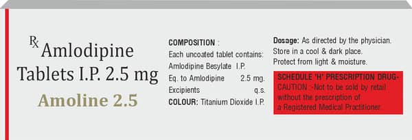 Amoline 2.5mg Strip Of 10 Tablets