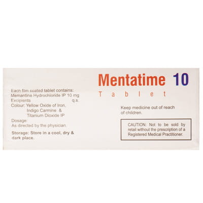 Mentatime 10mg Strip Of 10 Tablets