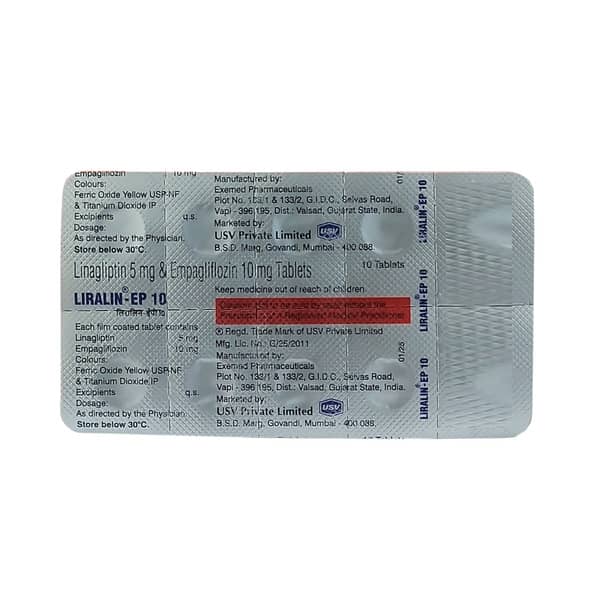 Liralin Ep 10mg Strip Of 10 Tablets