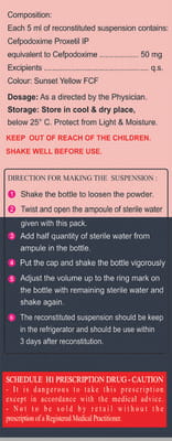 Cefopod 50mg Bottle Of 30ml Dry Suspension