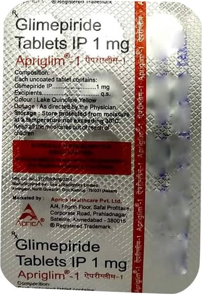 Apriglim 1mg Strip Of 15 Tablets
