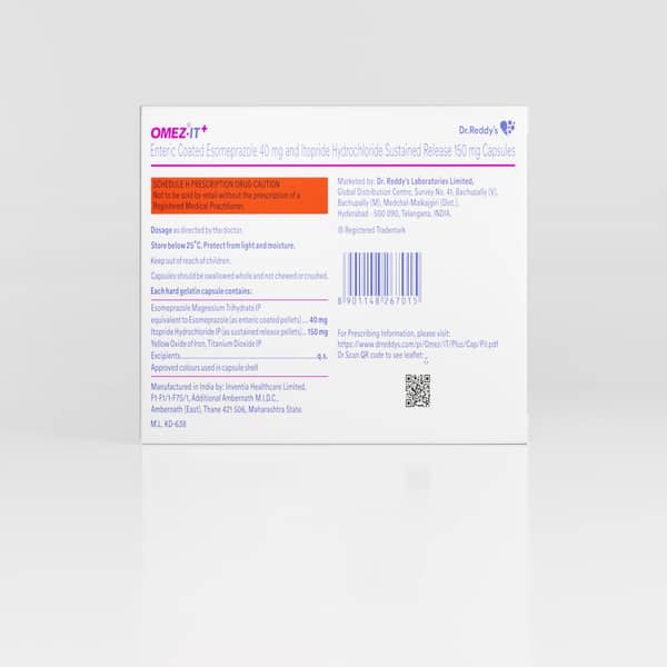 Omez It Plus 40/150mg Strip Of 10 Capsules