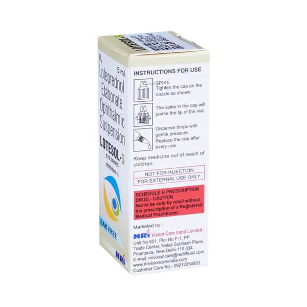 Lotesol 5 Bottle Of 5Ml Eye Drops