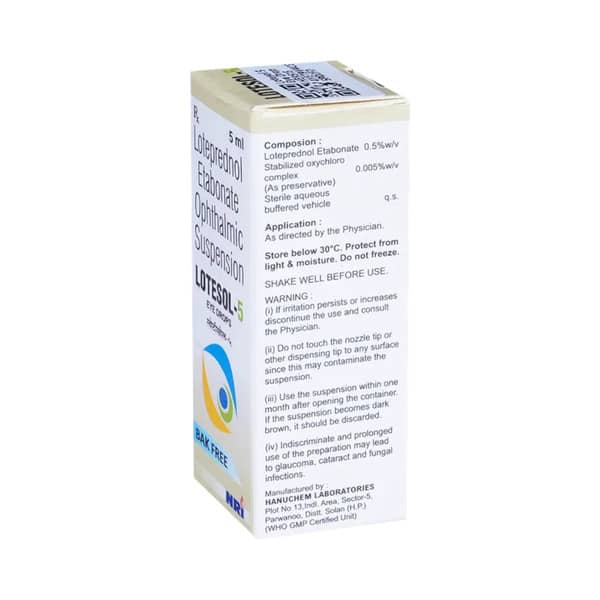 Lotesol 5 Bottle Of 5Ml Eye Drops