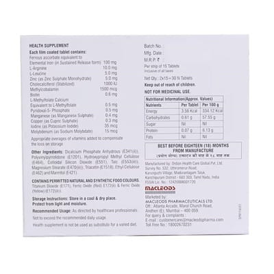 Irozorb Plus Strip Of 15 Tablets