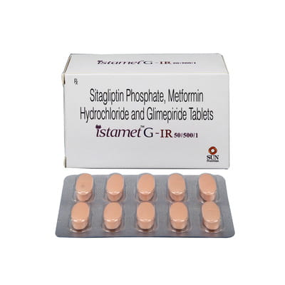 Istamet G Ir 50/500/1mg Strip Of 10 Tablets