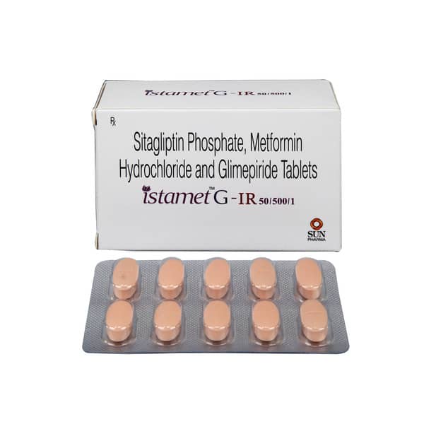 Istamet G Ir 50/500/1mg Strip Of 10 Tablets