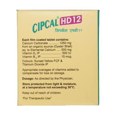 Cipcal Hd 12 Strip Of 15 Tablets