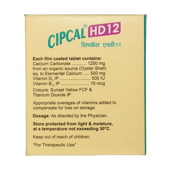 Cipcal Hd 12 Strip Of 15 Tablets
