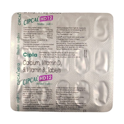 Cipcal Hd 12 Strip Of 15 Tablets