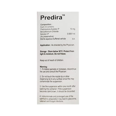 Predira Bottle Of 10ml Eye Drops