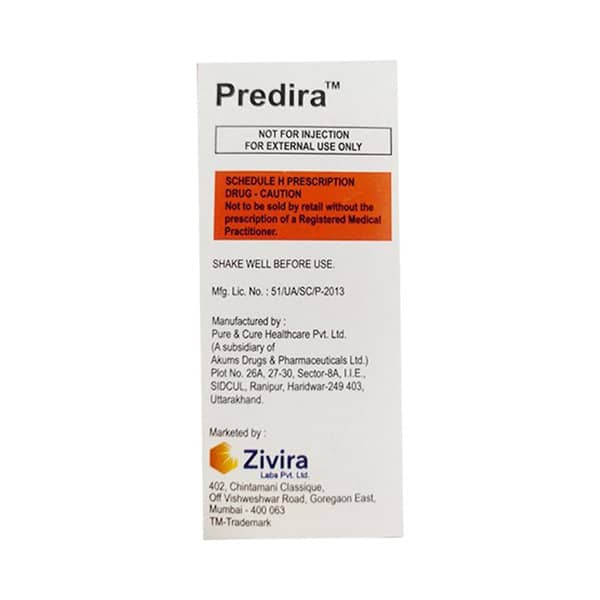 Predira Bottle Of 10ml Eye Drops
