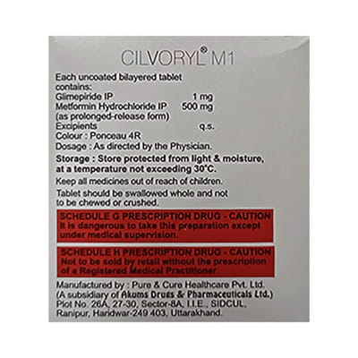 Cilvoryl M 1mg Strip Of 15 Tablets