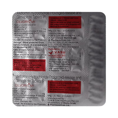 Cilvoryl M 1mg Strip Of 15 Tablets