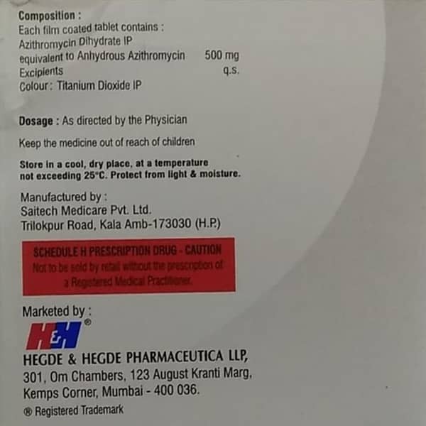 Hhazi 500Mg Strip Of 5 Tablets