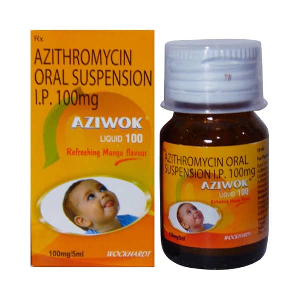 Aziwok 100/5Mg Bottle Of 15Ml Suspension