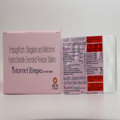 Istamet Empa 25/100/1000mg Strip Of 10 Tablets