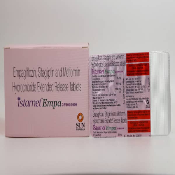 Istamet Empa 25/100/1000mg Strip Of 10 Tablets