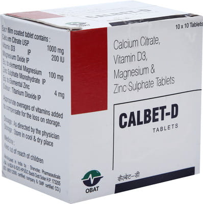 Calbet D Strip Of 10 Tablets