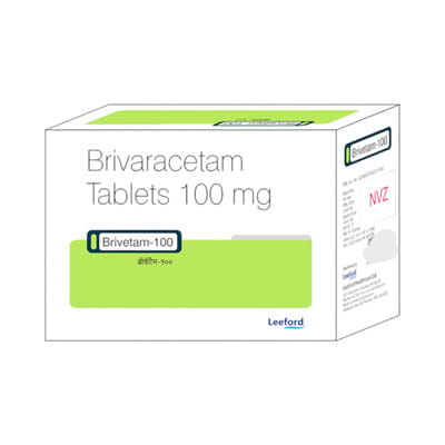Brivetam 100mg Strip Of 10 Tablets