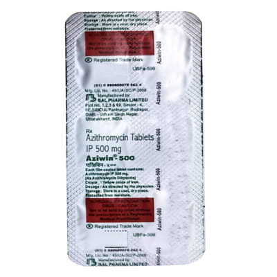 Aziwin 500mg Strip Of 5 Tablets