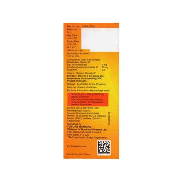 Histafree M Mango Flavour Bottle Of 60Ml Suspension