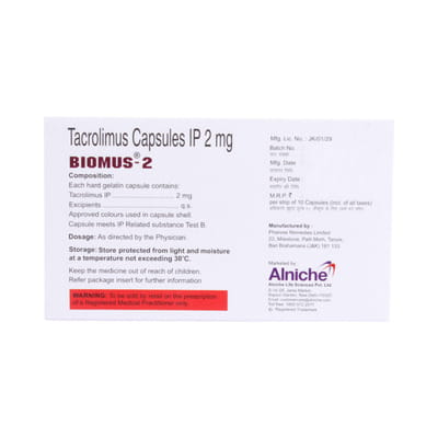 Biomus 2mg Strip Of 10 Capsules