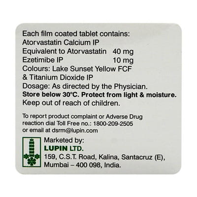 Tonact Ez 40mg Strip Of 10 Tablets