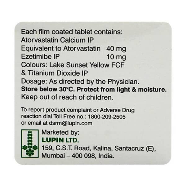 Tonact Ez 40mg Strip Of 10 Tablets