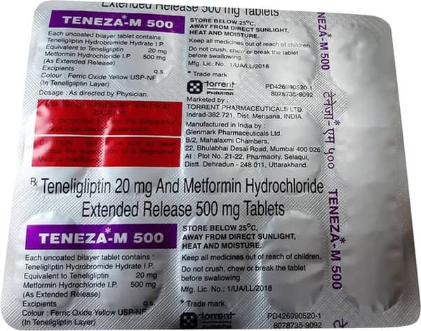 Teneza M 500Mg Strip Of 15 Tablets