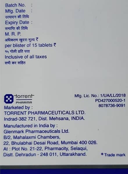 Teneza M 500Mg Strip Of 15 Tablets