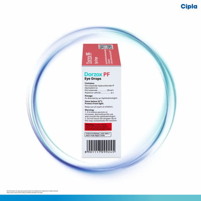 New Dorzox Pf Bottle Of 5ml Eye Drops